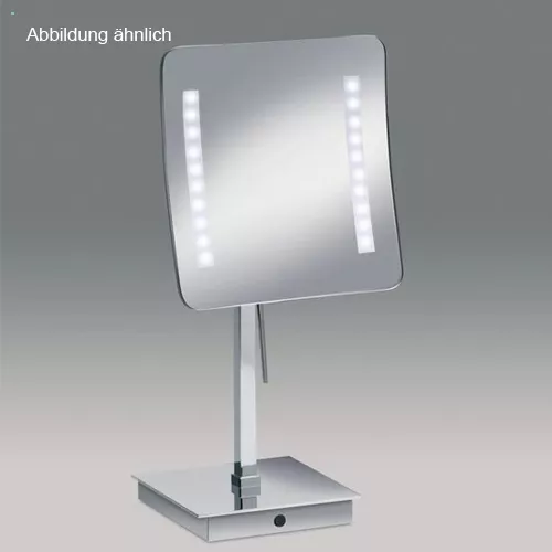 Windisch 99827 LED-Stand-Kosmetikspiegel, gold-99827O3X