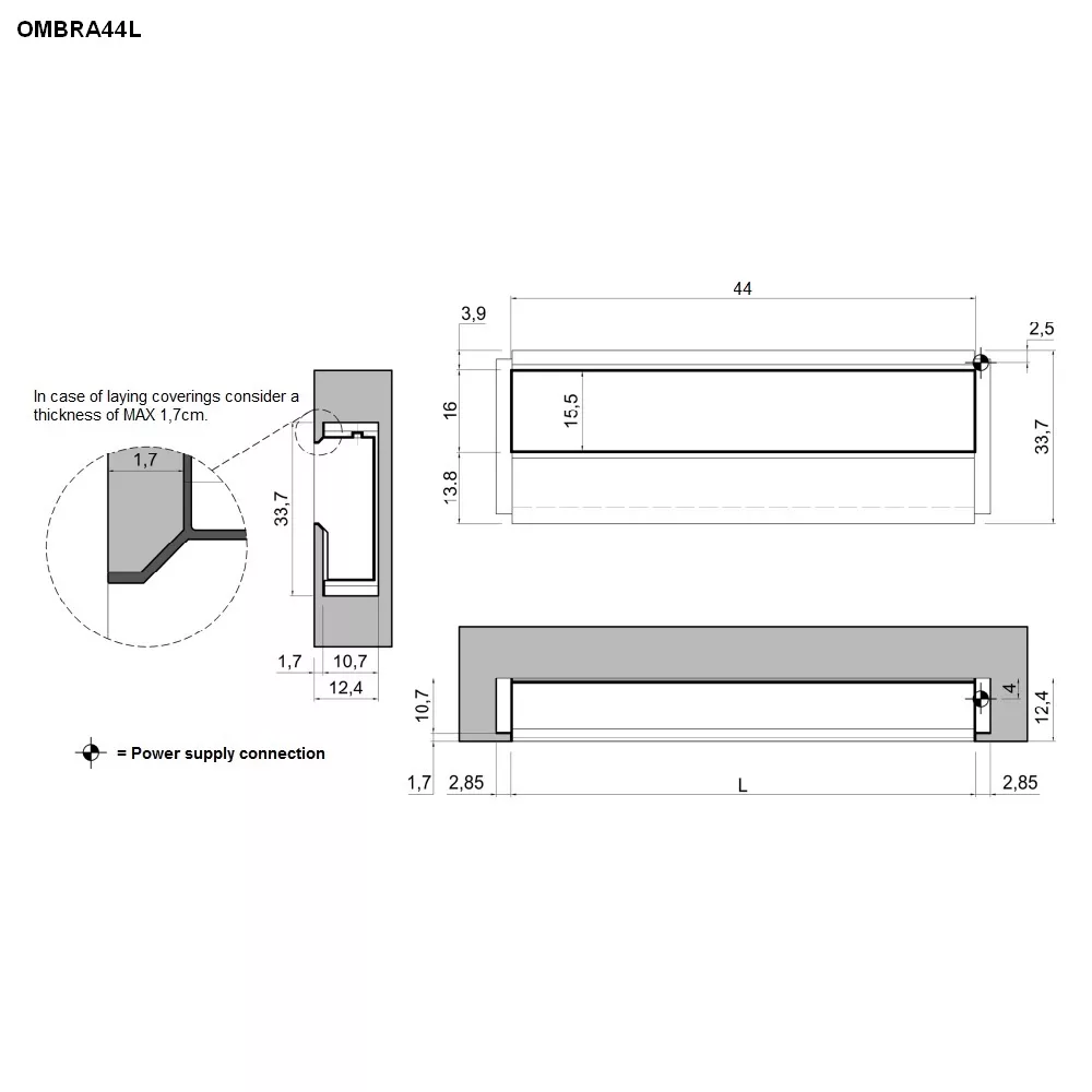 antoniolupi OMBRA Wandeinbaufach-OMBRA44L_BIANCO