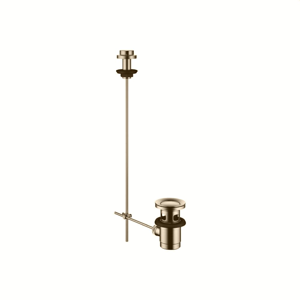 DOVB Ablaufgarnitur mit Zugknopf für Standmontage 1 1/4¨, messing gebürstet-10200970-28
