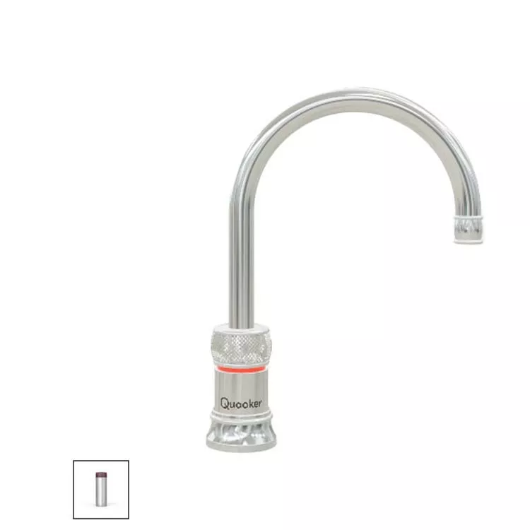 Quooker Classic Nordic Round Kochendwasserspender für Warmwasseranschluss-3CNRCHR