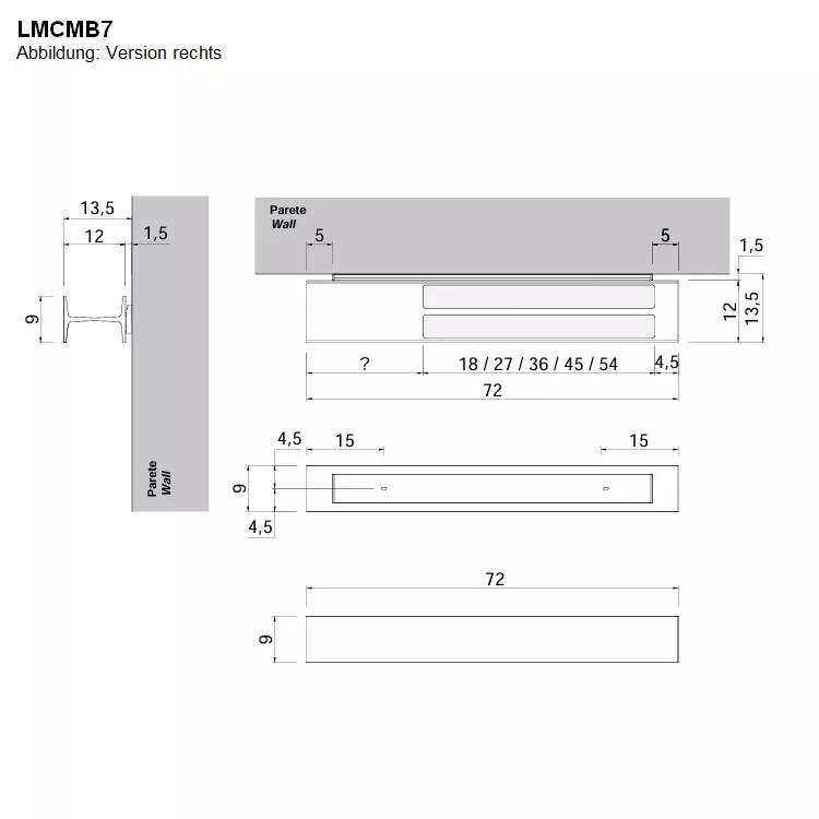 antoniolupi LMCOMBI Wandablage mit Handtuchhalter-LMCMB71872-DX-5-BIANCO