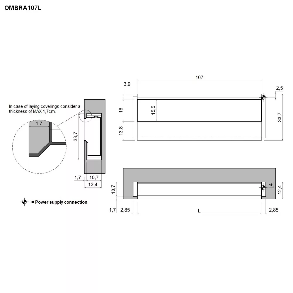 antoniolupi OMBRA Wandeinbaufach-OMBRA107L_BIANCO