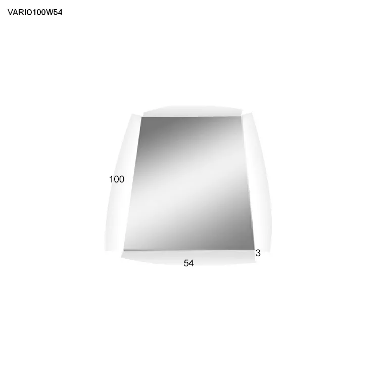 antoniolupi VARIO rechteckiger LED-Spiegel, H:100cm, B:54cm, Lichtfarbe:3000K, warmweiß-VARIO100W54_3000