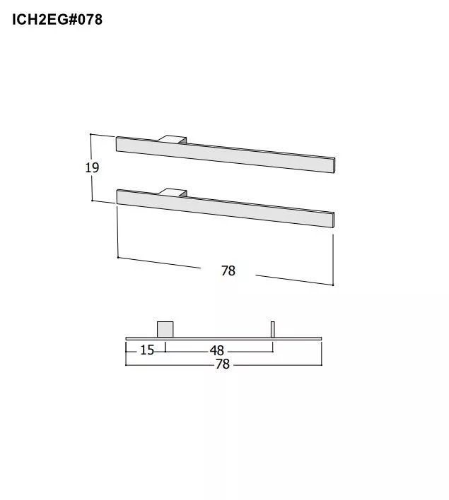 Tubes Radiatori I CHING elektrischer Handtuchwärmer inklusive Einbauteil und Transformator-ICH2E#078916P-KIT-INC