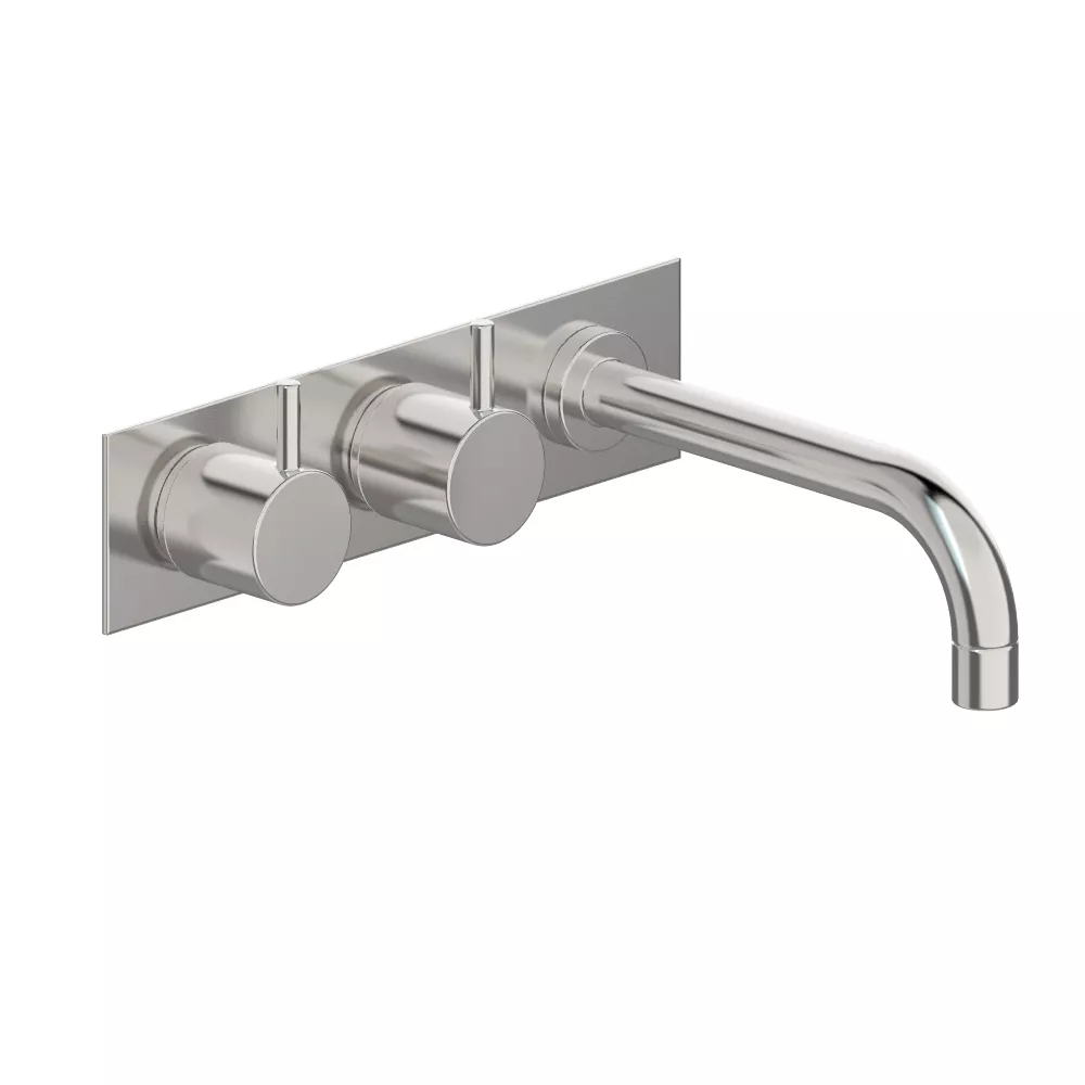 vola 613K Unterputz-Waschtisch-Zweigriffmischer, Ausladung:160mm, Hebel:25mm, chrom-613K-16