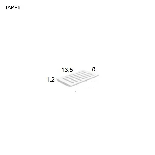 antoniolupi TAPE 6 Ablage weiß matt-TAPE6