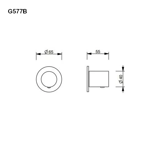 Fantini 3-Wege-Umstellung 1/2¨-8702G577B