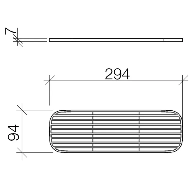 Dornbracht Gittereinsatz, schwarz matt-82482970-33