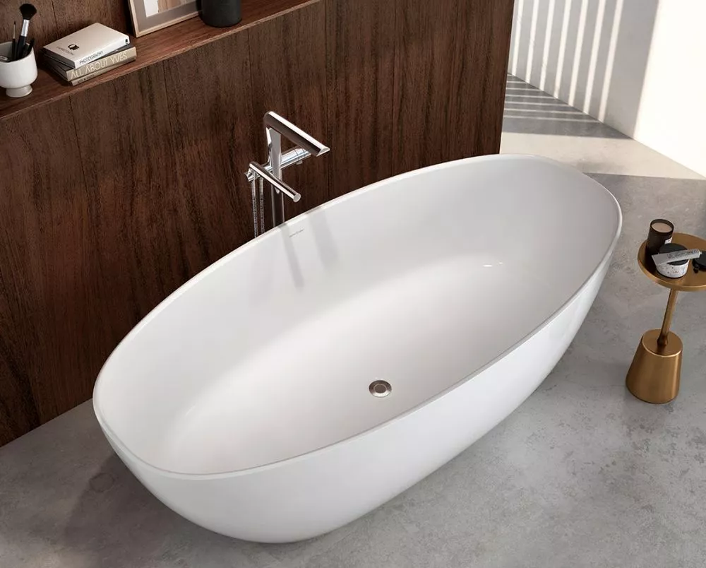 victoria + albert BARCELONA 1800 freistehende Badewanne, 180x87x56cm, weiß matt-BA3M-N-SM-NO