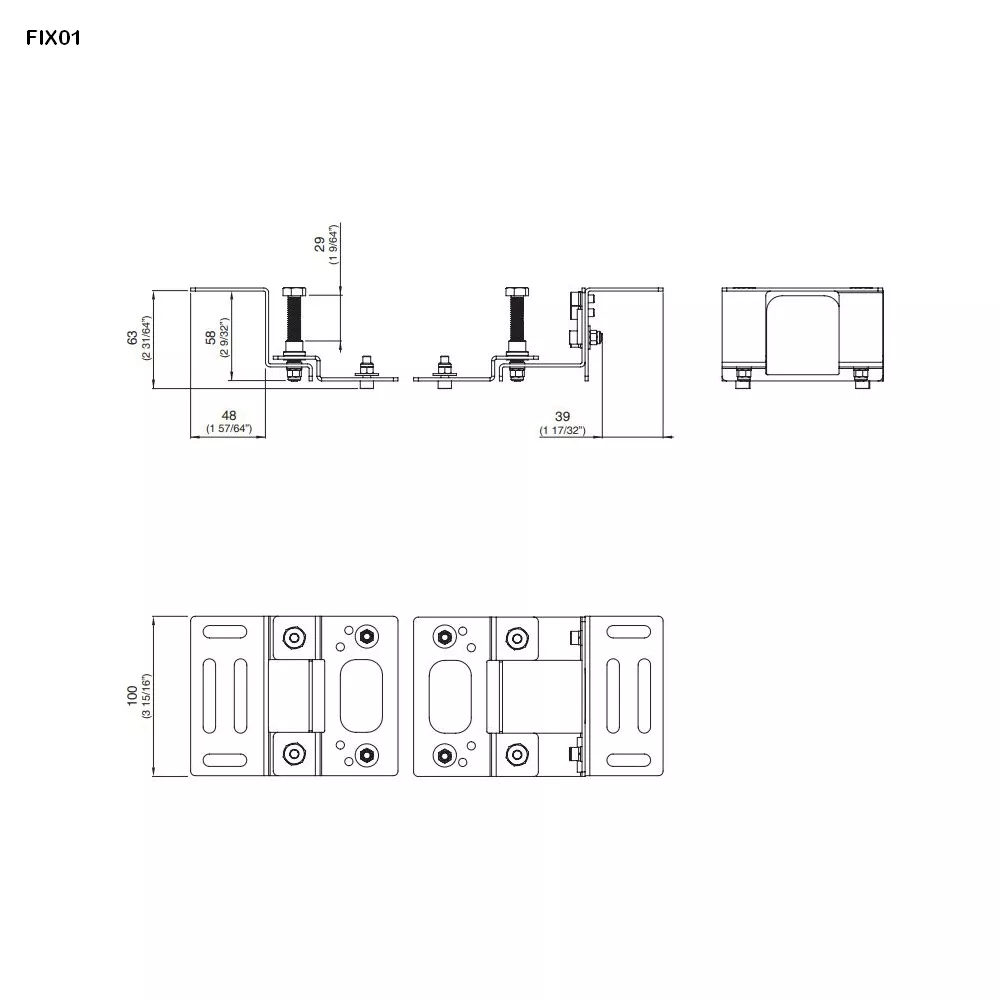 cea Befestigungsset für PTR, PWF, UCS und INC-FIX01