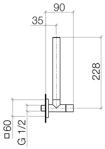 DOVB Eckventil, platin matt-22901782-06