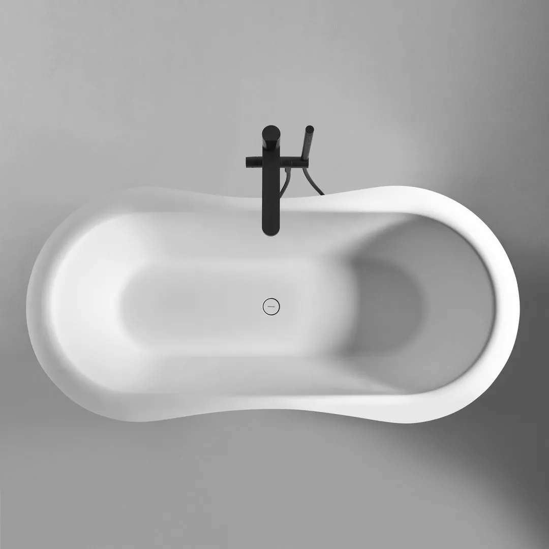 antoniolupi FIDA freistehende Oval-Badewanne, 170x80x55cm, weiß matt - FIDAMOOD-2