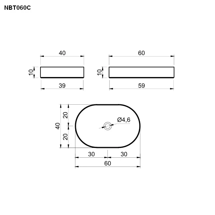 antoniolupi NABATEI ovales Aufsatzbecken-NBT060C-1-FUME