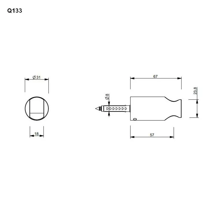 Fantini Metall-Brausehalter-9002Q133