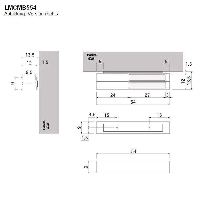 antoniolupi LMCOMBI Wandablage mit Handtuchhalter-LMCMB554-DX-5-BIANCO