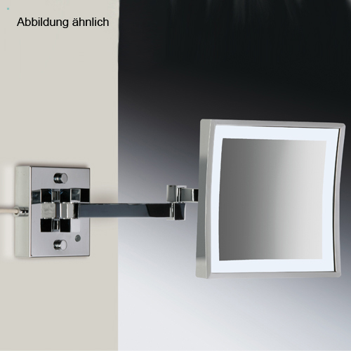 Windisch 99867/2 LED-Wand-Kosmetikspiegel, nickel satiniert-99867/2SNI3X