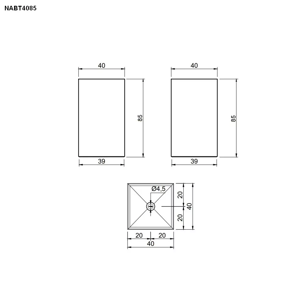 antoniolupi NABATEI freistehendes Waschbecken, 40x40x85cm-NABT4085-BIANCO-CARRARA