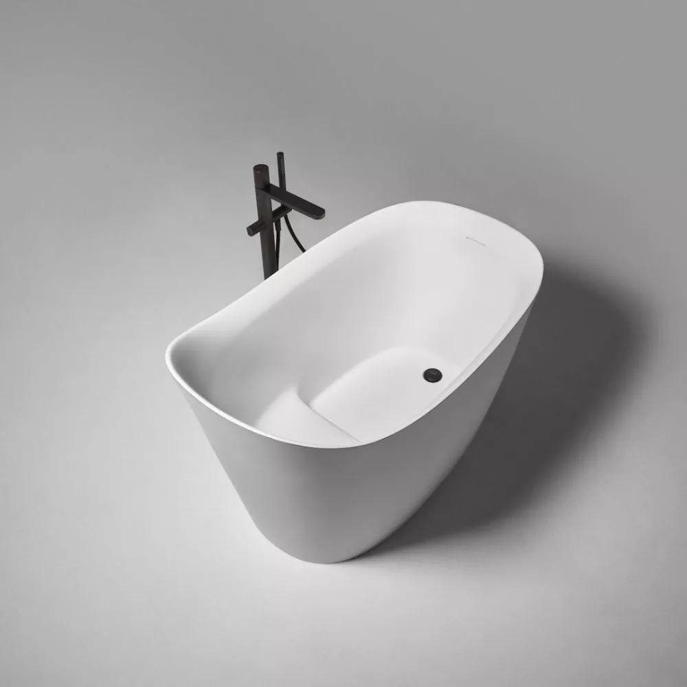 antoniolupi MASTELLO Sitzbadewanne, 135x75x87cm, weiß matt, Ablaufgarnitur weiß matt-MASTELLO