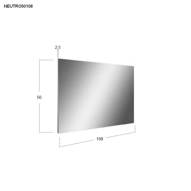 antoniolupi NEUTRO rechteckiger Spiegel-NEUTRO50108