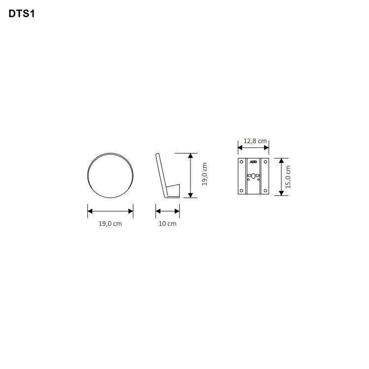 Tubes Radiatori DOTS elektrischer Handtuchwär inklusive Einbauteil und Transformator-DTS1#9005-KIT-INC