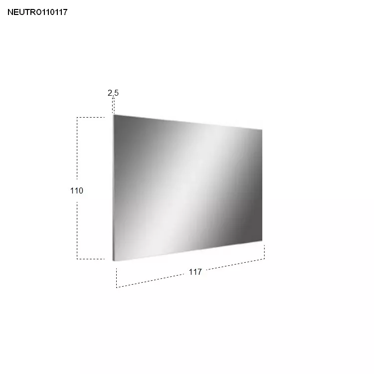 antoniolupi NEUTRO rechteckiger Spiegel-NEUTRO110117