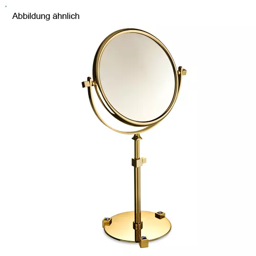 Windisch 99526 Stand-Kosmetikspiegel höhenverstellbar, gold/weiß-99526OB3X