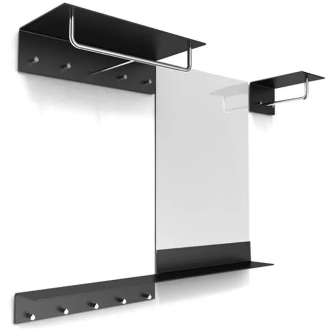 Frost Denmark UNU & BUKTO Wandgarderobe mit Stange und 2 Haken-U4016-B