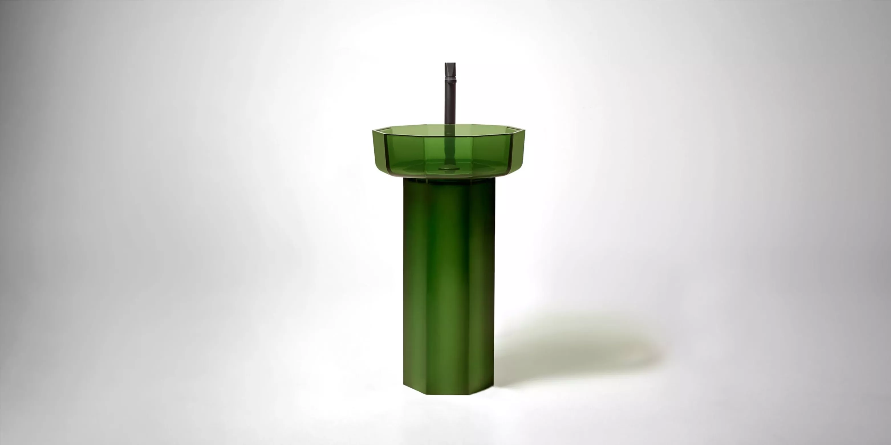 antoniolupi OPALE Standsäule für Opale-Waschbecken aus Cristalmood®, D:30cm, H:70cm, bottiglia-OPALE20C_BOTTIGLIA