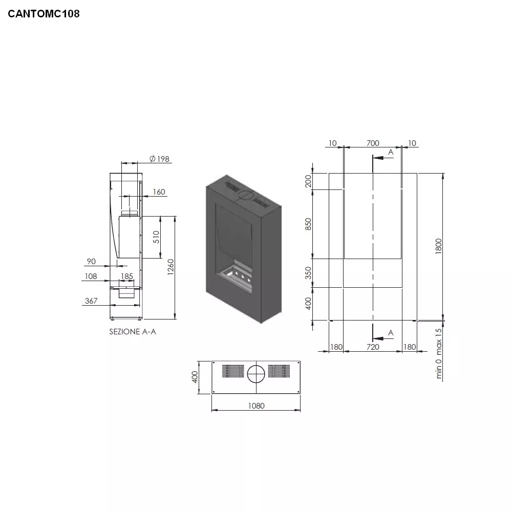 antoniolupi CANTO MC108 Bioethanol-Kamin, gipskarton-CANTOMC108_F