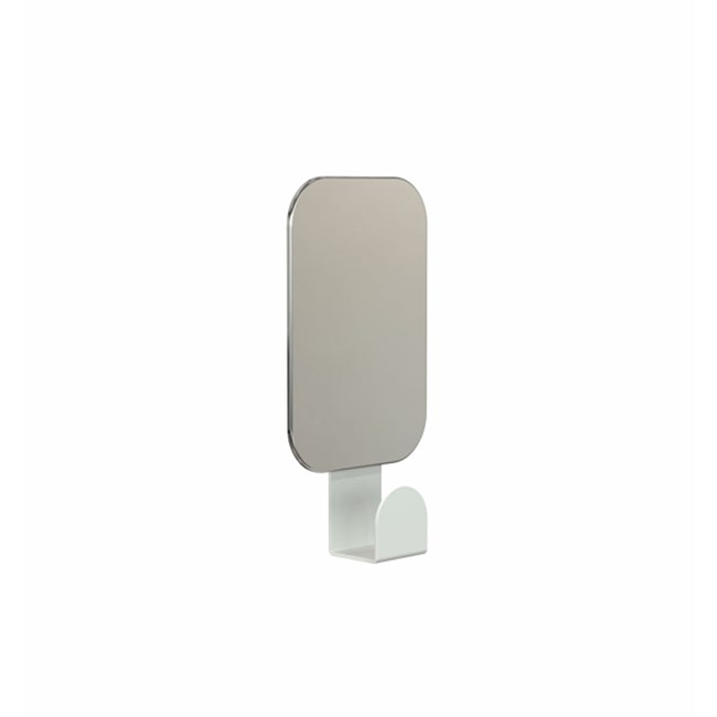 Frost UNU & BUKTO Wand-Spiegel mit Haken, rechteckig, weiß matt-U4121-W