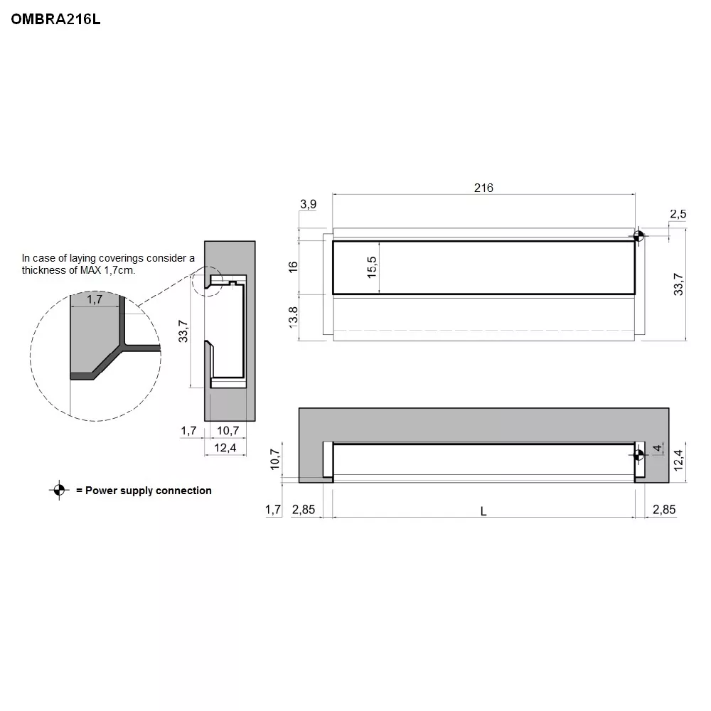 antoniolupi OMBRA Wandeinbaufach-OMBRA216L_BIANCO