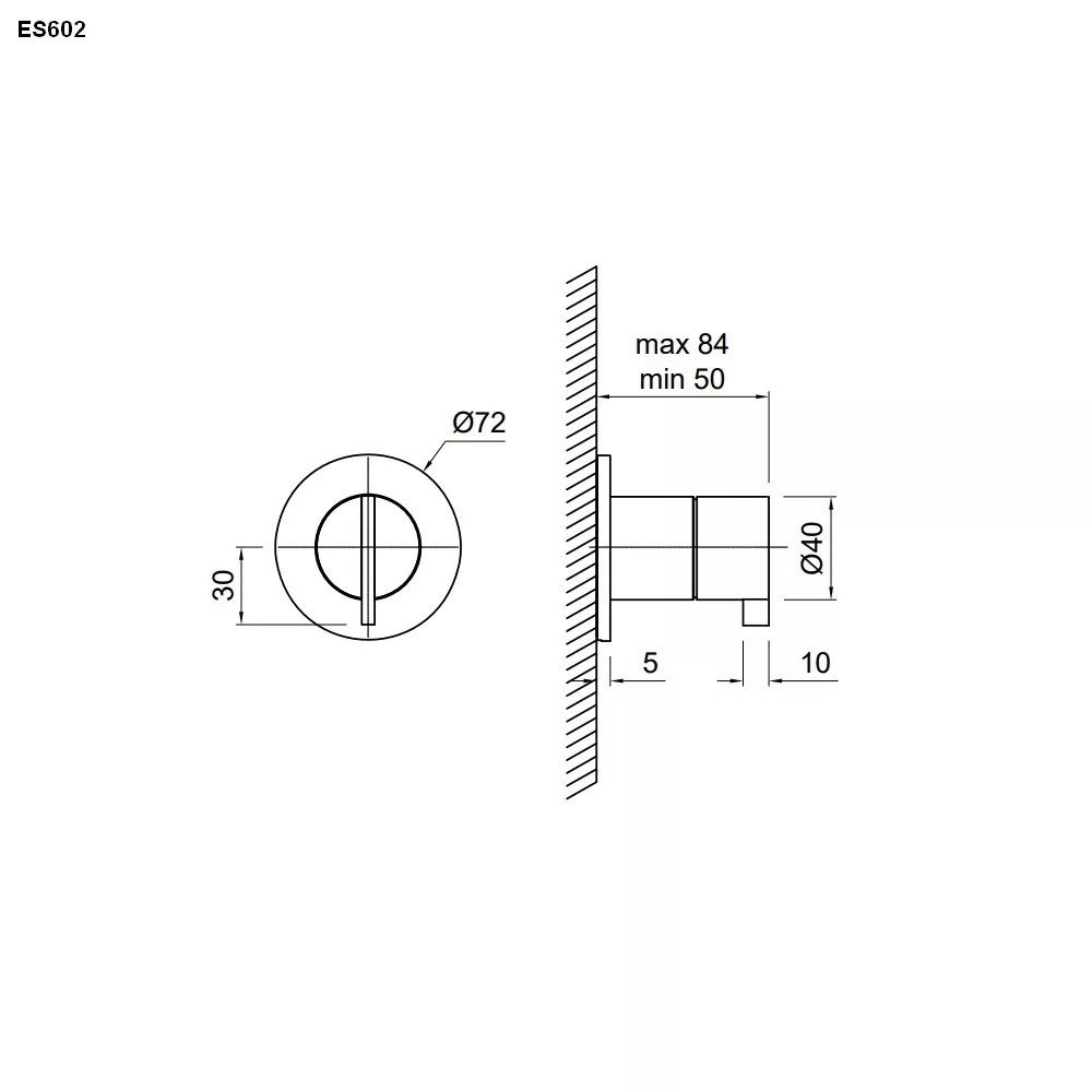 antoniolupi ESSENTIA 2-Wege-Umstellung-ES602SA