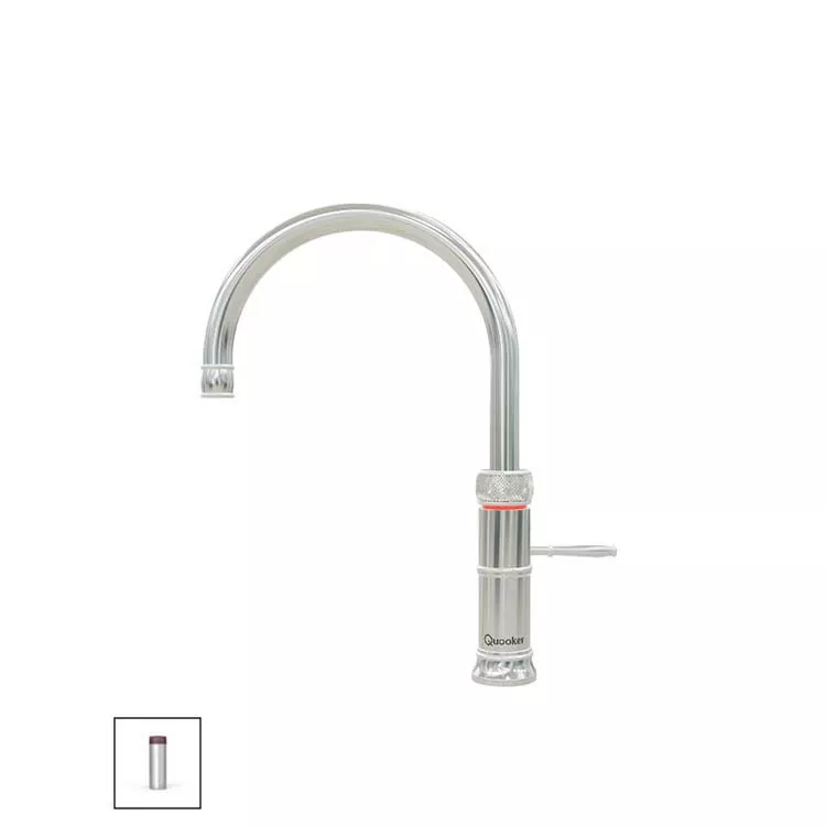 Quooker Classic Fusion Round Kochendwasserspender für Warmwasseranschluss-3CFRCHR