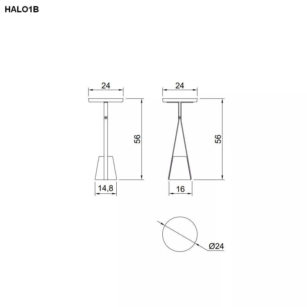 antoniolupi HALO Tisch mit Basis aus Naturstein, 56x24cm-HALO1B-5