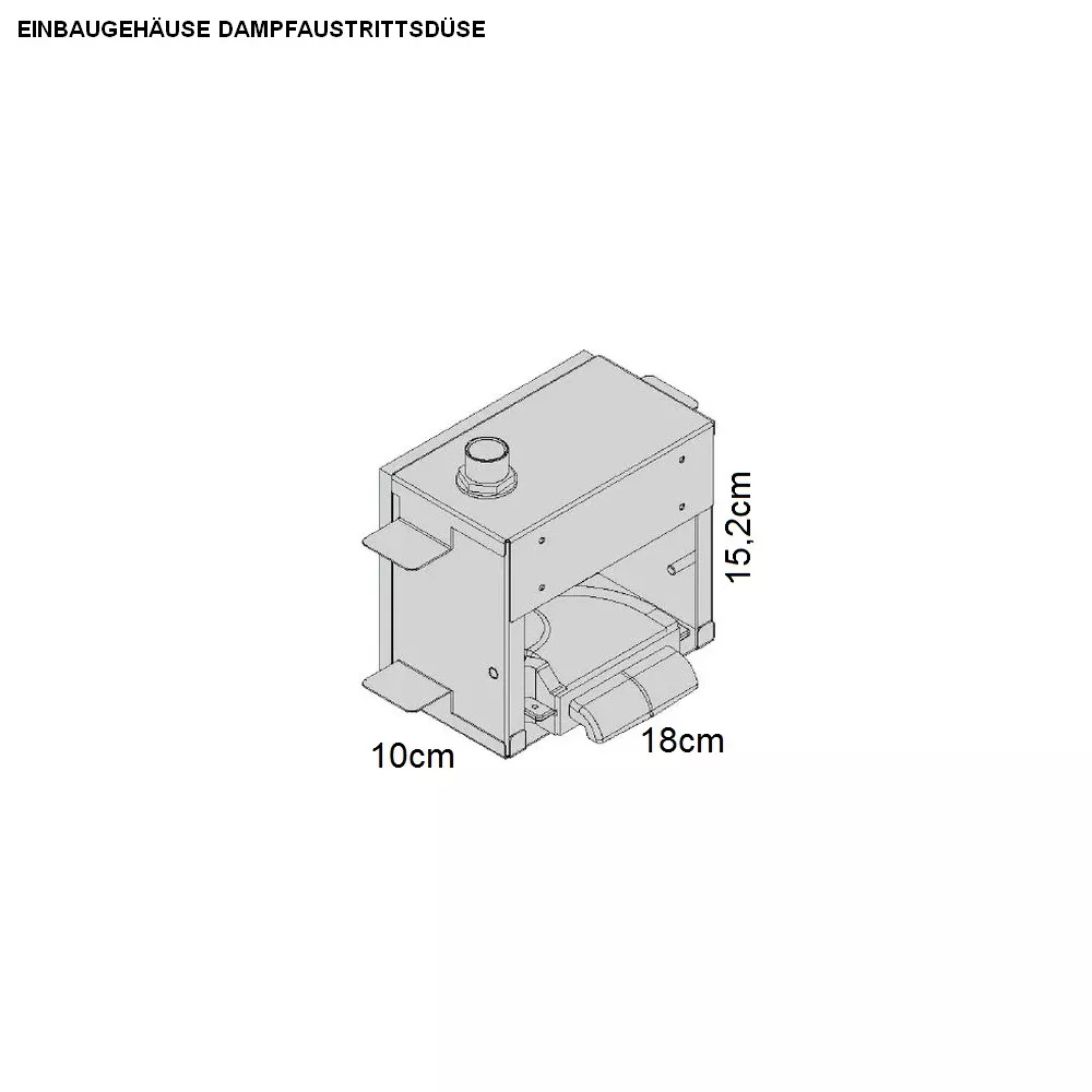 effe NUVOLA SMART Einbaugehäuse für Dampfaustrittsdüse (4 Stück) - CH90000216