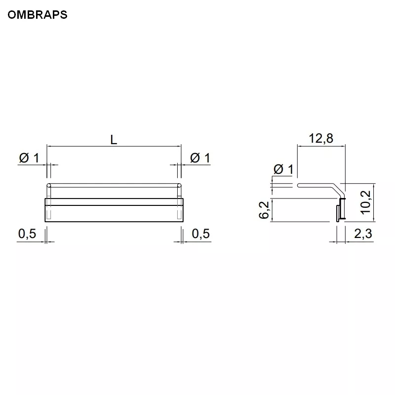 antoniolupi OMBRAPS Handtuchhalter für OMBRA und OMBRAL-OMBRAPS27-BIANCO