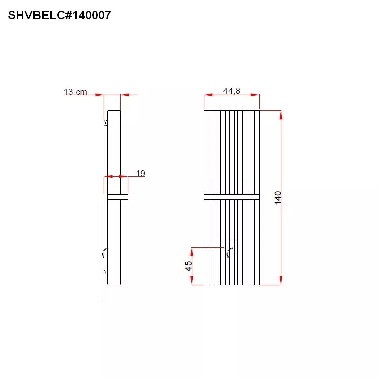 Tubes Radiatori SOHO BATHROOM elektrischer Design-Heizkörper mit verchromtem Handtuchhalter, weiß matt-SHVBELC#140007ST9010COP90100CRO