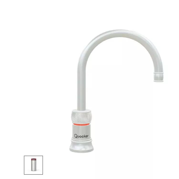 Quooker Classic Nordic Round Kochendwasserspender für Warm+Kaltwasseranschluss-22+CNRRVS