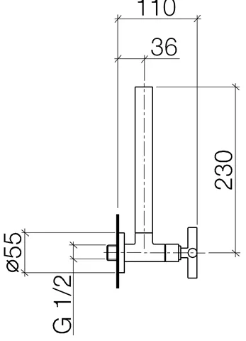 Dornbracht Tara. Eckventil, messing gebürstet-22900892-28