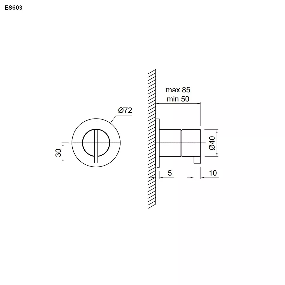 antoniolupi ESSENTIA 3-Wege-Umstellung-ES603SA