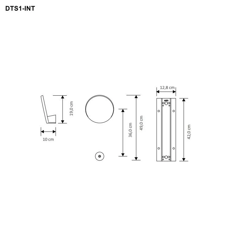 Tubes Radiatori DOTS elektrischer Handtuchwär inklusive Einbauteil und Transformator-DTS1#9005-KIT-INC-INT