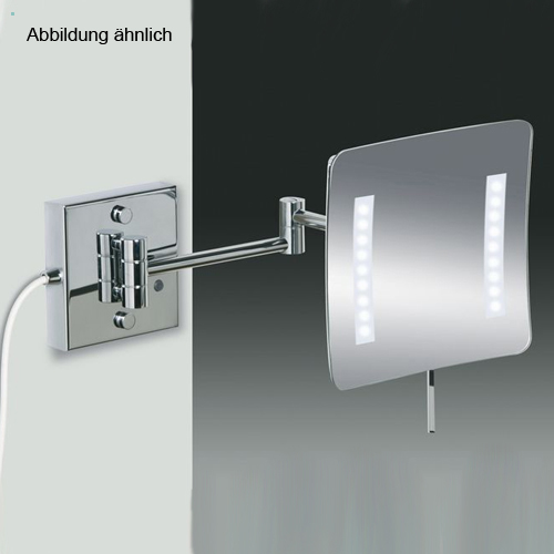 Windisch 99857/2 LED-Wand-Kosmetikspiegel, gold-99857/2O3X