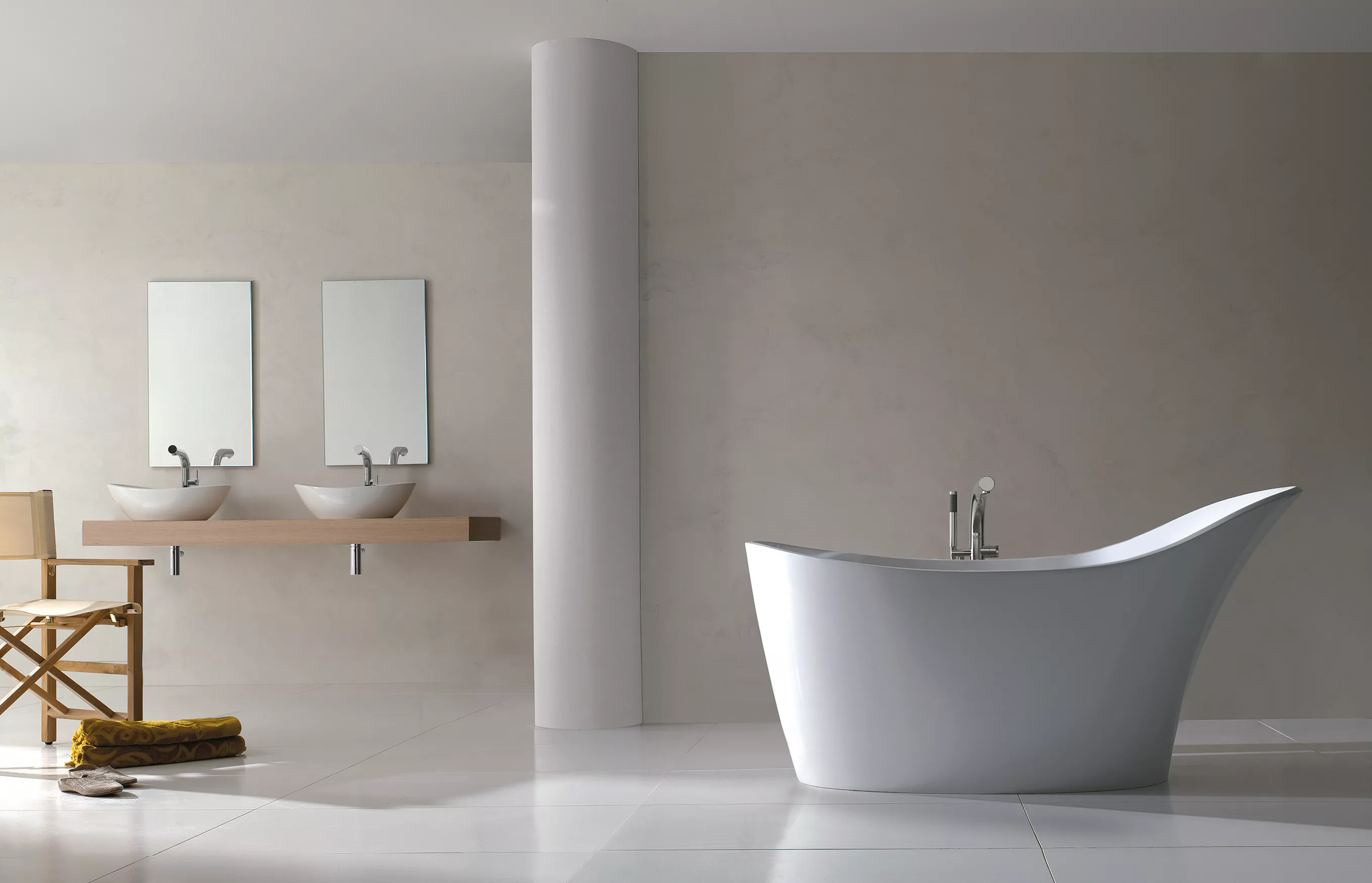 victoria + albert AMALFI freistehende Badewanne, 163x79x86cm-AMLM-N-SM-NO