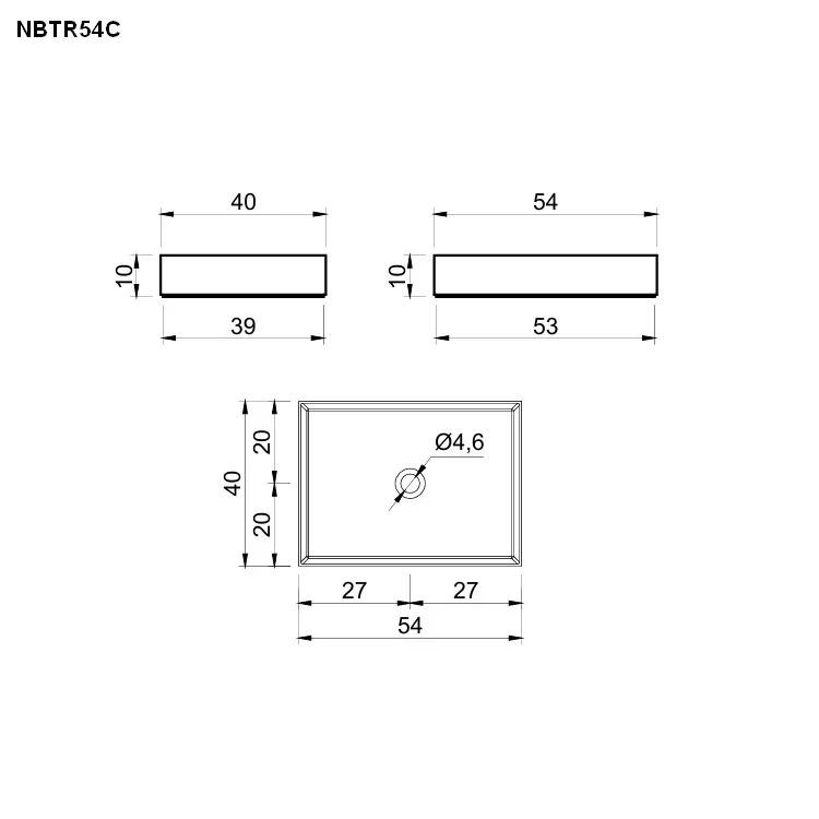 antoniolupi NABATEI rechteckiges Aufsatzbecken-NBTR54C-1-FUME