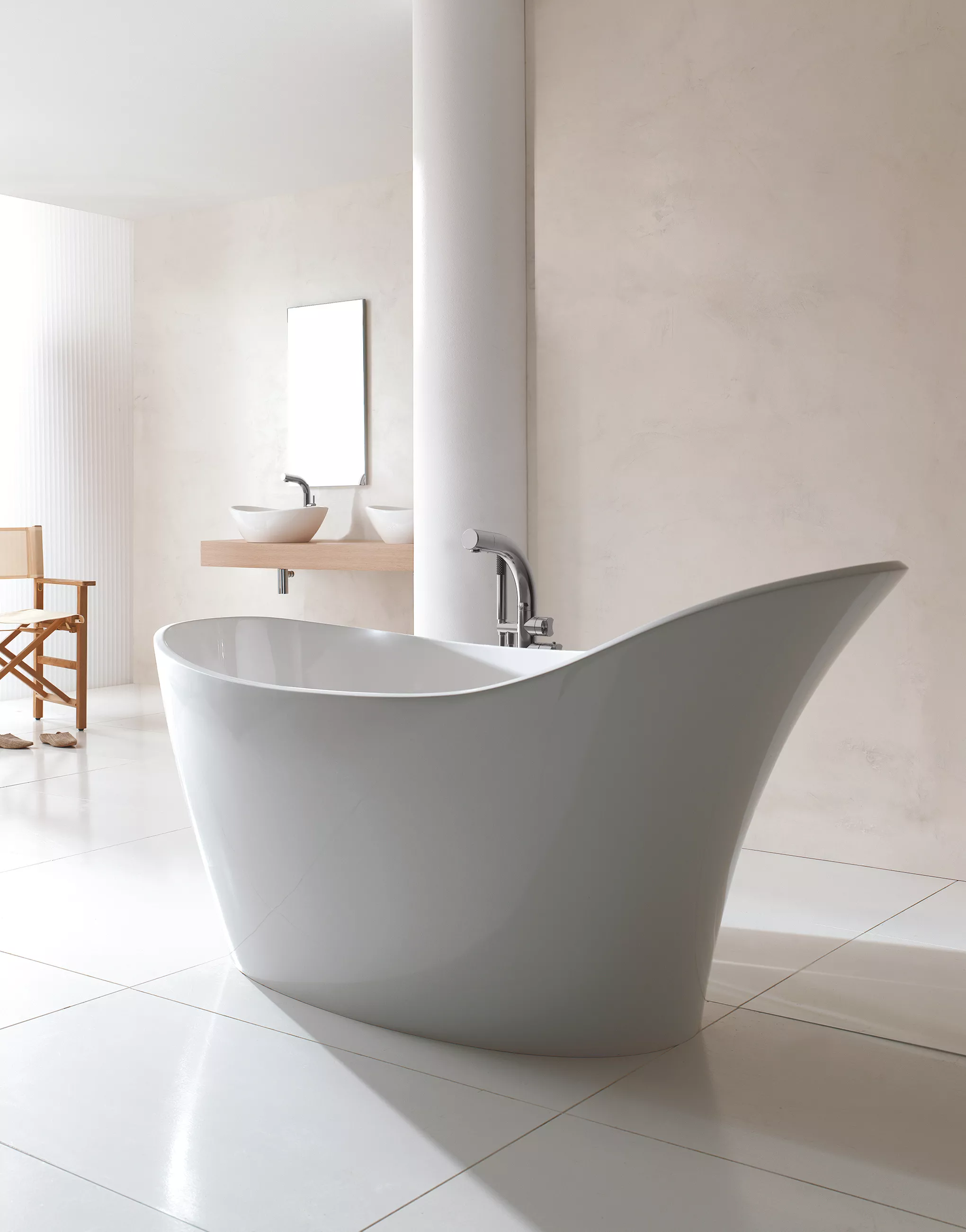 victoria + albert AMALFI freistehende Badewanne, 163x79x86cm-AMLM-N-SM-NO