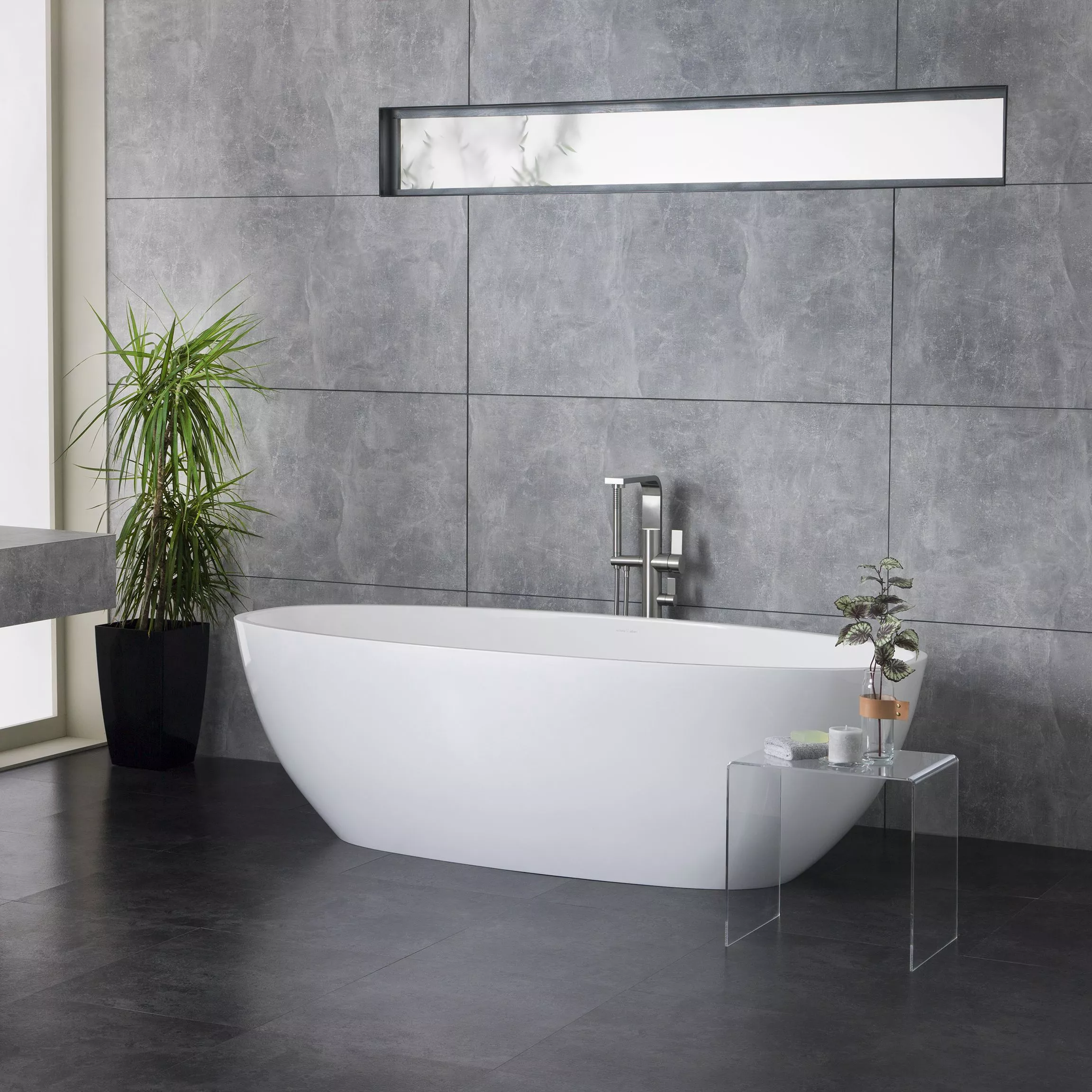 victoria + albert BARCELONA CLASSIC freistehende Badewanne, 179x85x55cm-BARM-N-SM-NO