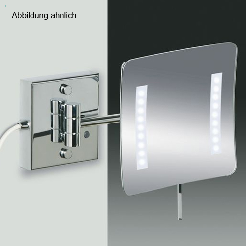 Windisch 99857/1 LED-Wand-Kosmetikspiegel, nickel satiniert-99857/1SNI5XD