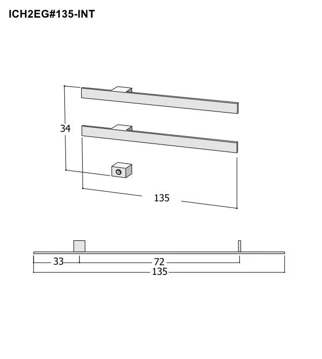 Tubes Radiatori I CHING elektrischer Handtuchwärmer inklusive Einbauteil und Transformator-ICH2E#1359005-KIT-INC-INT