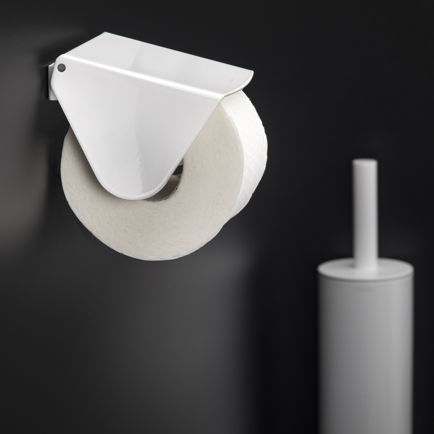 cosmic Black & White Toilettenpapierhalter, weiß glänzend-WJC238A0059005