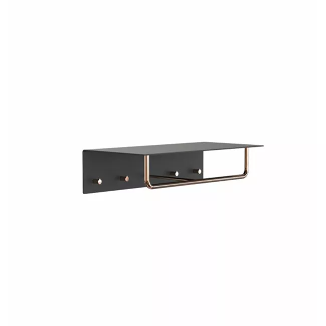 Frost Denmark UNU & BUKTO Wandgarderobe mit Stange und 4 Haken-U4003-CB